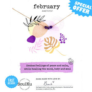 BRAND NEW SoulKu Birthstone Necklace - Empowerment Jewelry for Women